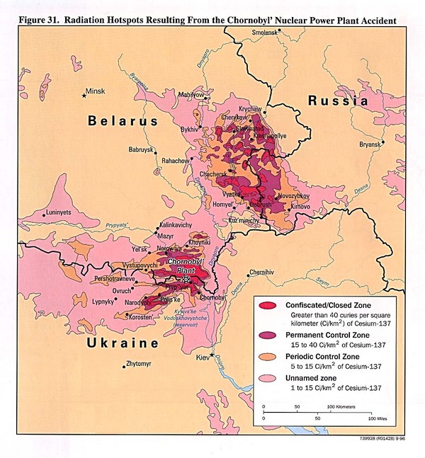 chernobyl disaster map. the Chernobyl Disaster