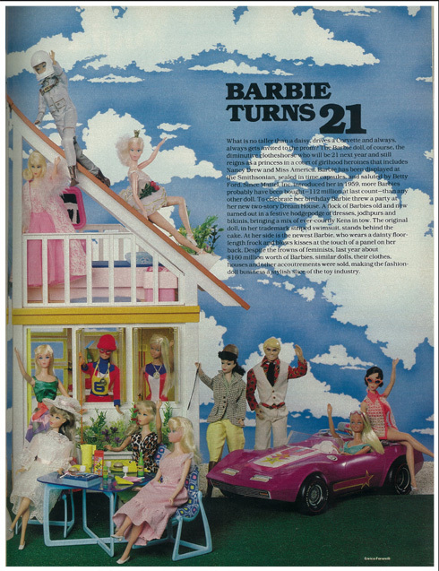 &quot;Barbie Turns 21&quot; [Magazine Article]