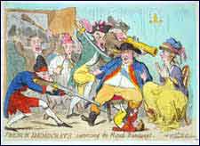 Image 9.  French Democrats surprizing the Royal Runaways. Published June 27, 1791 