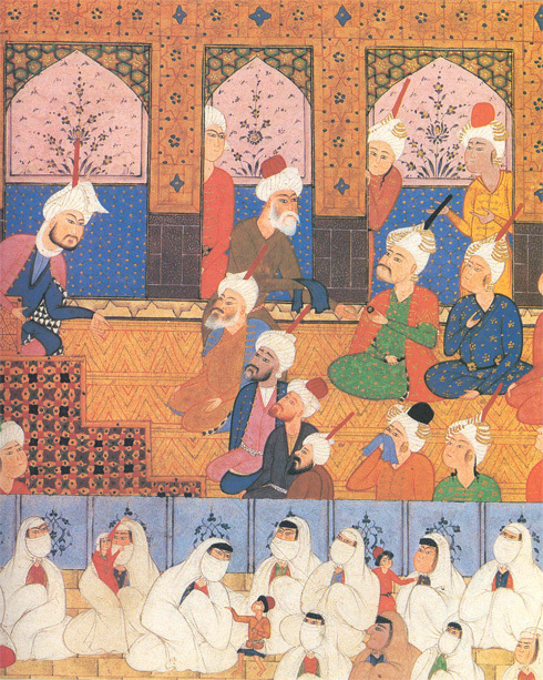 Majalis al-‘ushshak: Gathering in a Mosque [Miniature Painting]