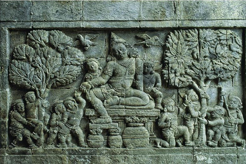 Kuwera Relief Panel at Candi Mendut, Java [Bas-Relief]