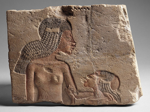 Two Daughters of Akhenaten [Bas-Relief]