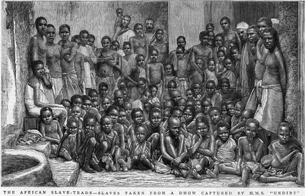 Captured Africans Liberated from a Slaving Vessel, East Africa, 1884 [Image]