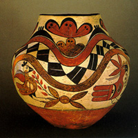 Circle of Life on pottery