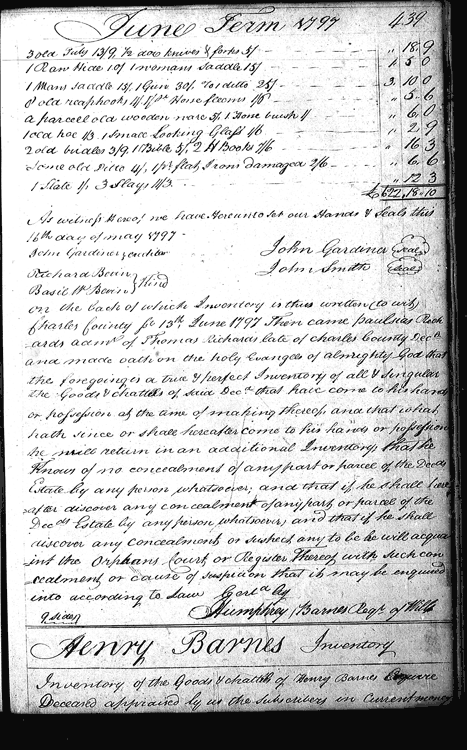 Image for Barnes, Henry, Esquire, page 439