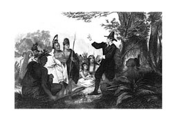 John Smith with Indians 