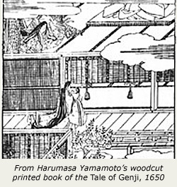 Tale of Genji Woodcut
